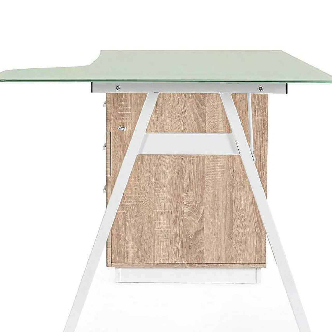 mutoni lifestyle Schreibtisch Charlie Weiss Natur 150X80> Bürotische