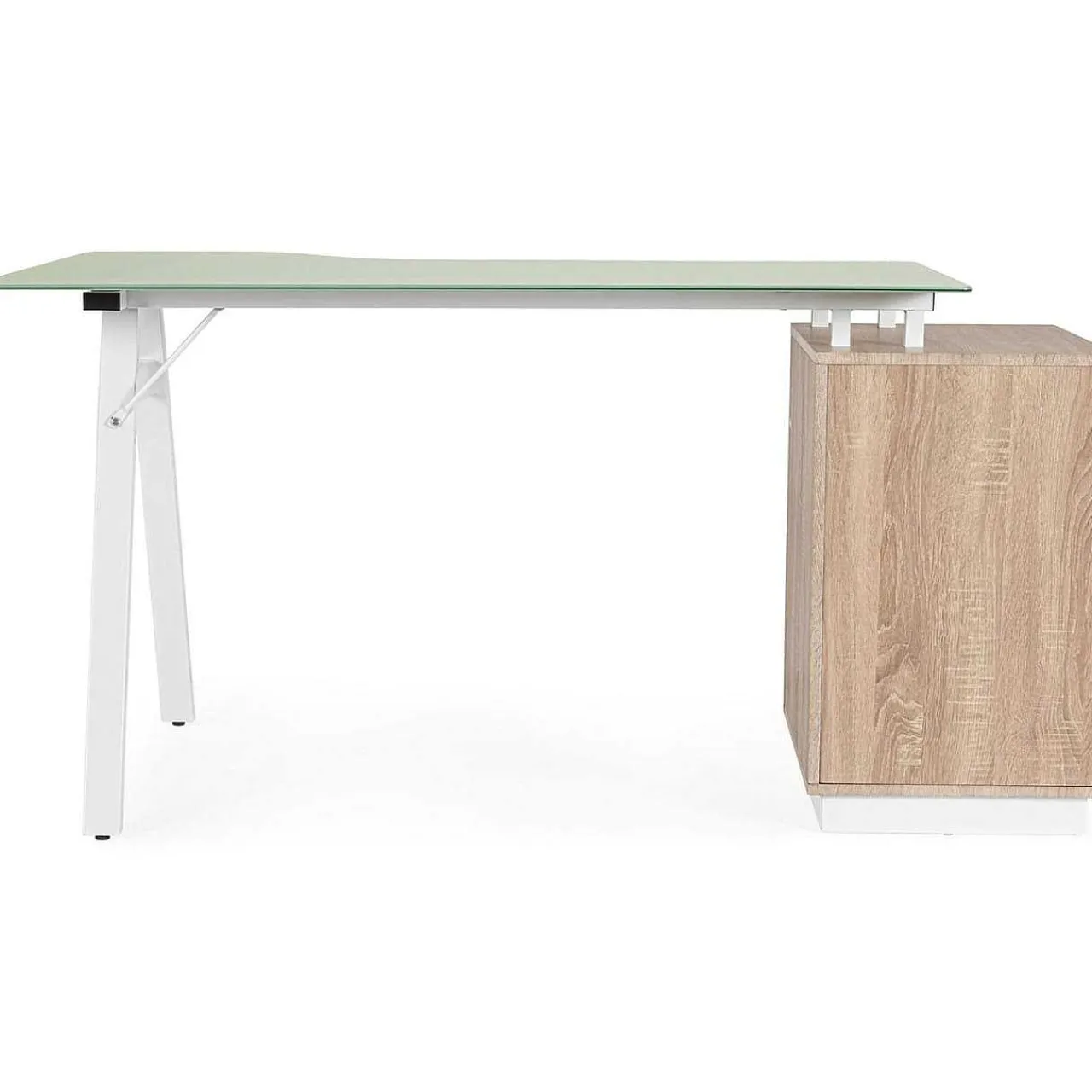 mutoni lifestyle Schreibtisch Charlie Weiss Natur 150X80> Bürotische