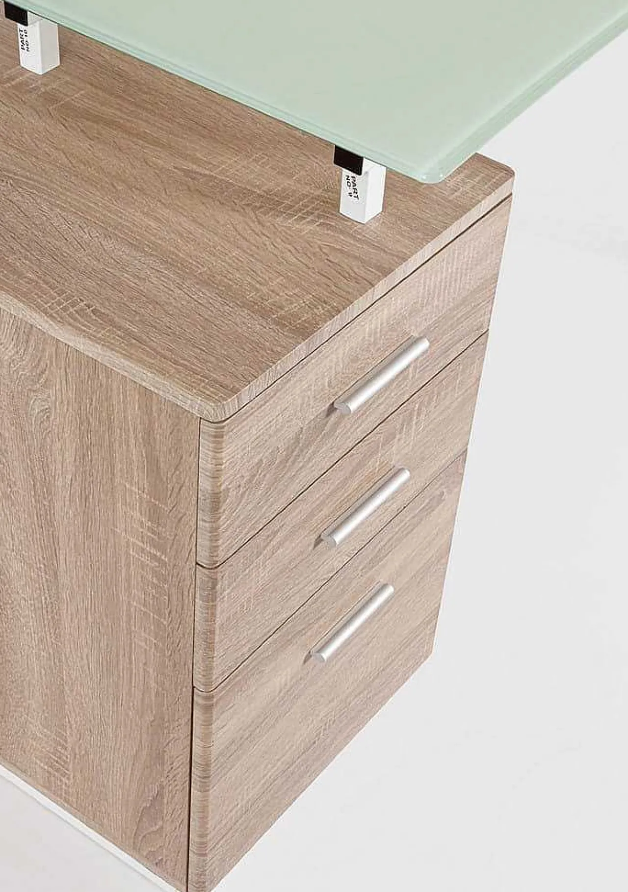 mutoni lifestyle Schreibtisch Charlie Weiss Natur 150X80> Bürotische