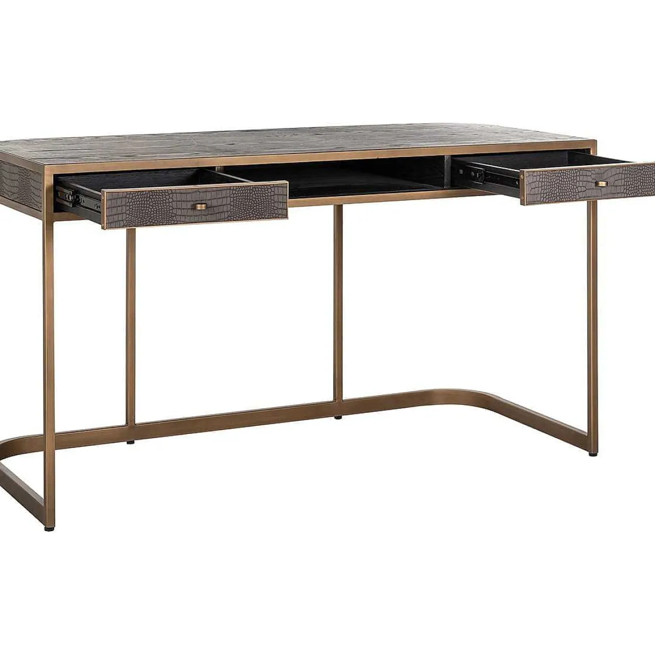 Richmond Interiors Schreibtisch Classio Gold 140> Bürotische