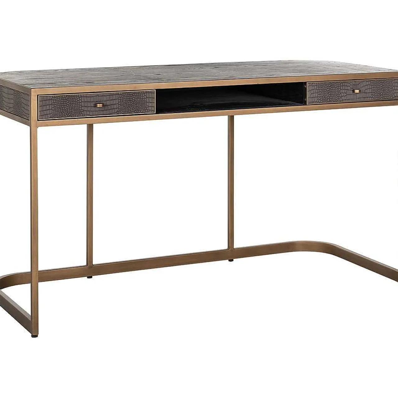 Richmond Interiors Schreibtisch Classio Gold 140> Bürotische