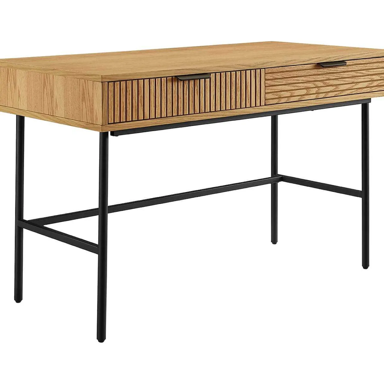 mutoni casual Schreibtisch Flubna Natur Schwarz 120> Bürotische