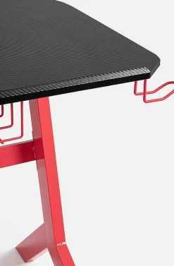 mutoni lifestyle Schreibtisch Gaming Rot Schwarz 118X65> Bürotische