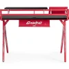 mutoni lifestyle Schreibtisch Gaming Rot Schwarz 135X60> Bürotische