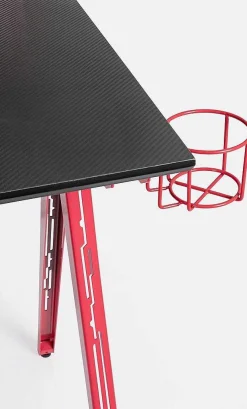mutoni lifestyle Schreibtisch Gaming Rot Schwarz 135X60><noscript><img width=