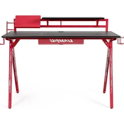 mutoni lifestyle Schreibtisch Gaming Rot Schwarz 135X60><noscript><img width=