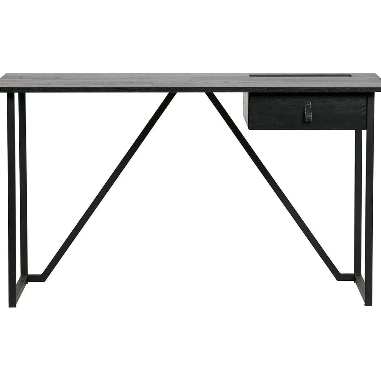 mutoni living Schreibtisch Julius Esche Schwarz 126X53> Bürotische
