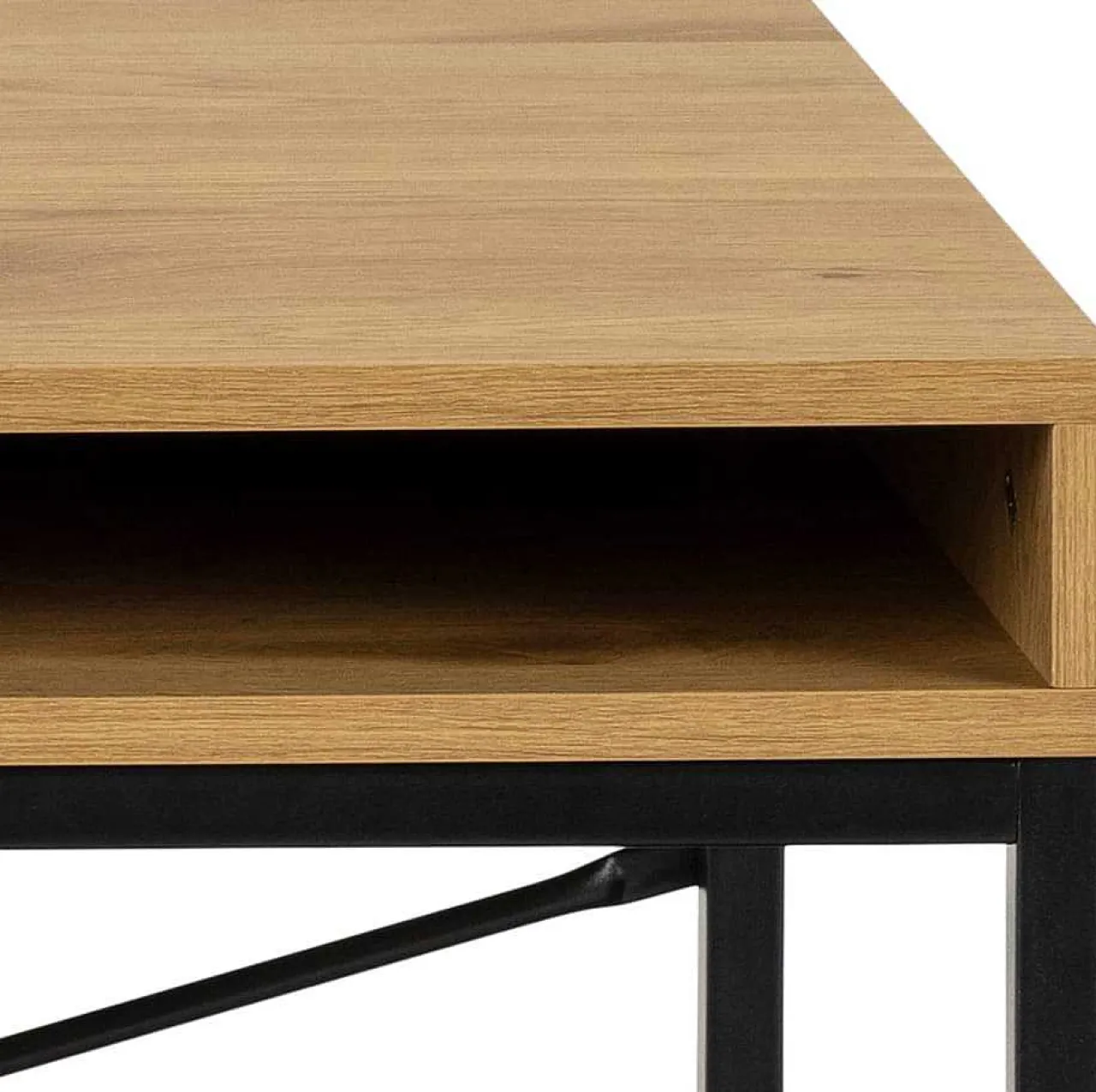 mutoni scandi Schreibtisch Multiple Bronx Natur Schwarz 140> Bürotische
