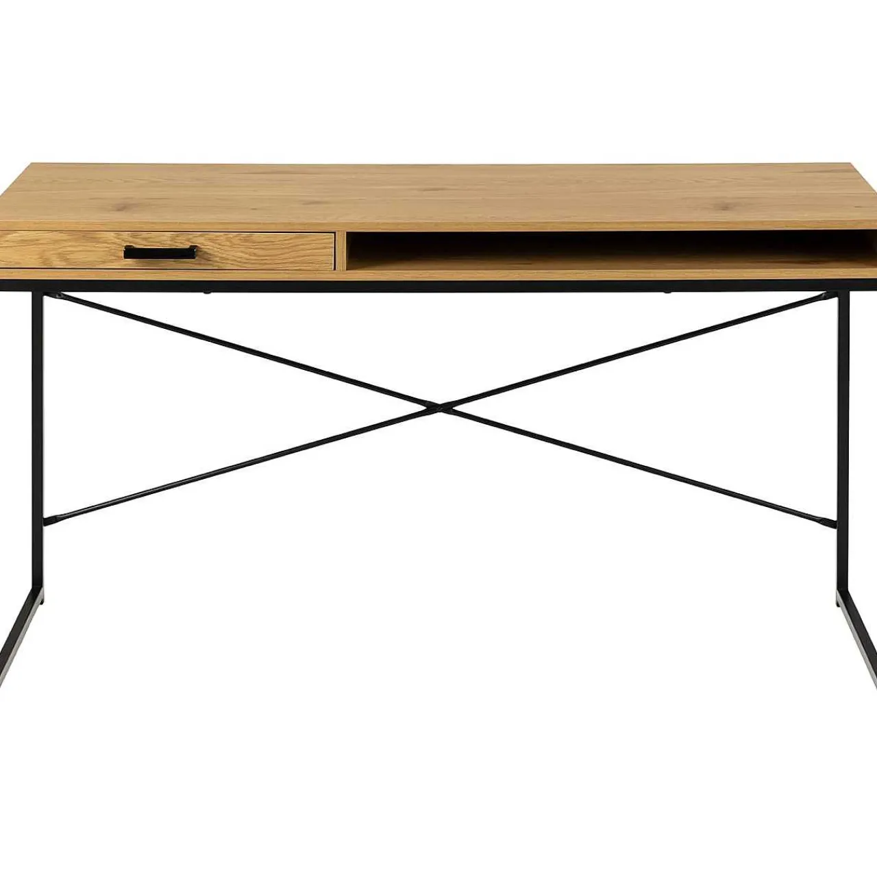 mutoni scandi Schreibtisch Multiple Bronx Natur Schwarz 140> Bürotische