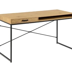 mutoni scandi Schreibtisch Multiple Bronx Natur Schwarz 140><noscript><img width=
