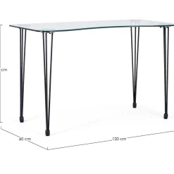 mutoni lifestyle Schreibtisch Rondo Schwarz 120X60><noscript><img width=