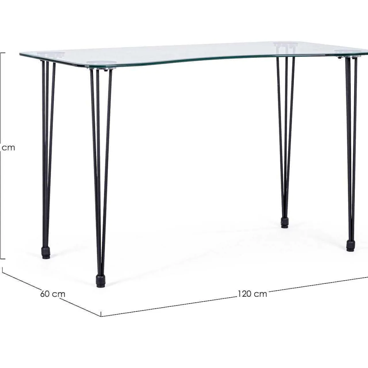 mutoni lifestyle Schreibtisch Rondo Schwarz 120X60> Bürotische