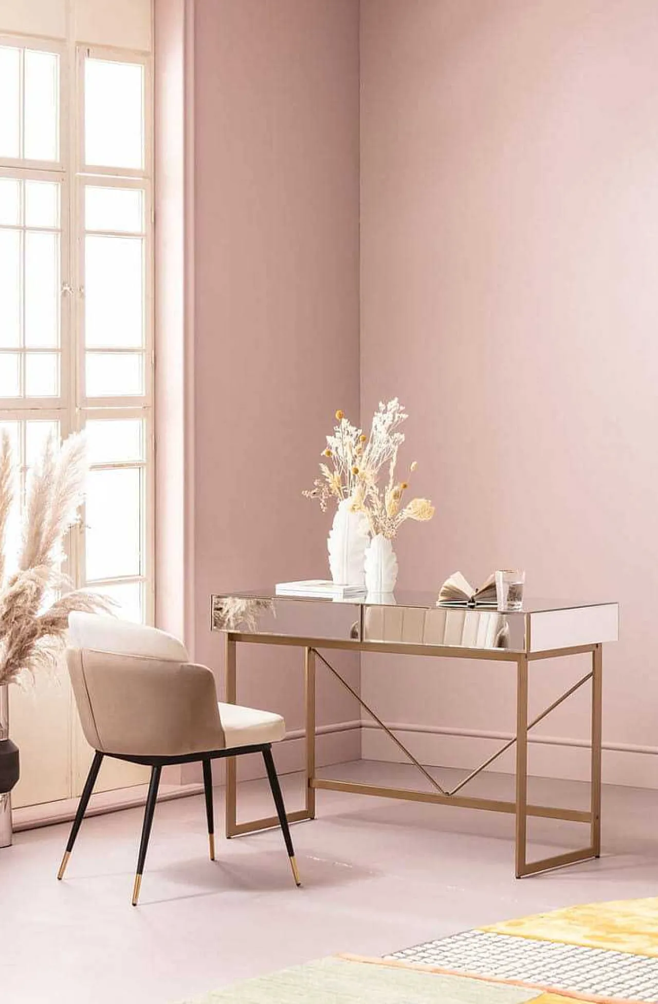 KARE Design Schreibtisch Soran Gold 120X50> Bürotische