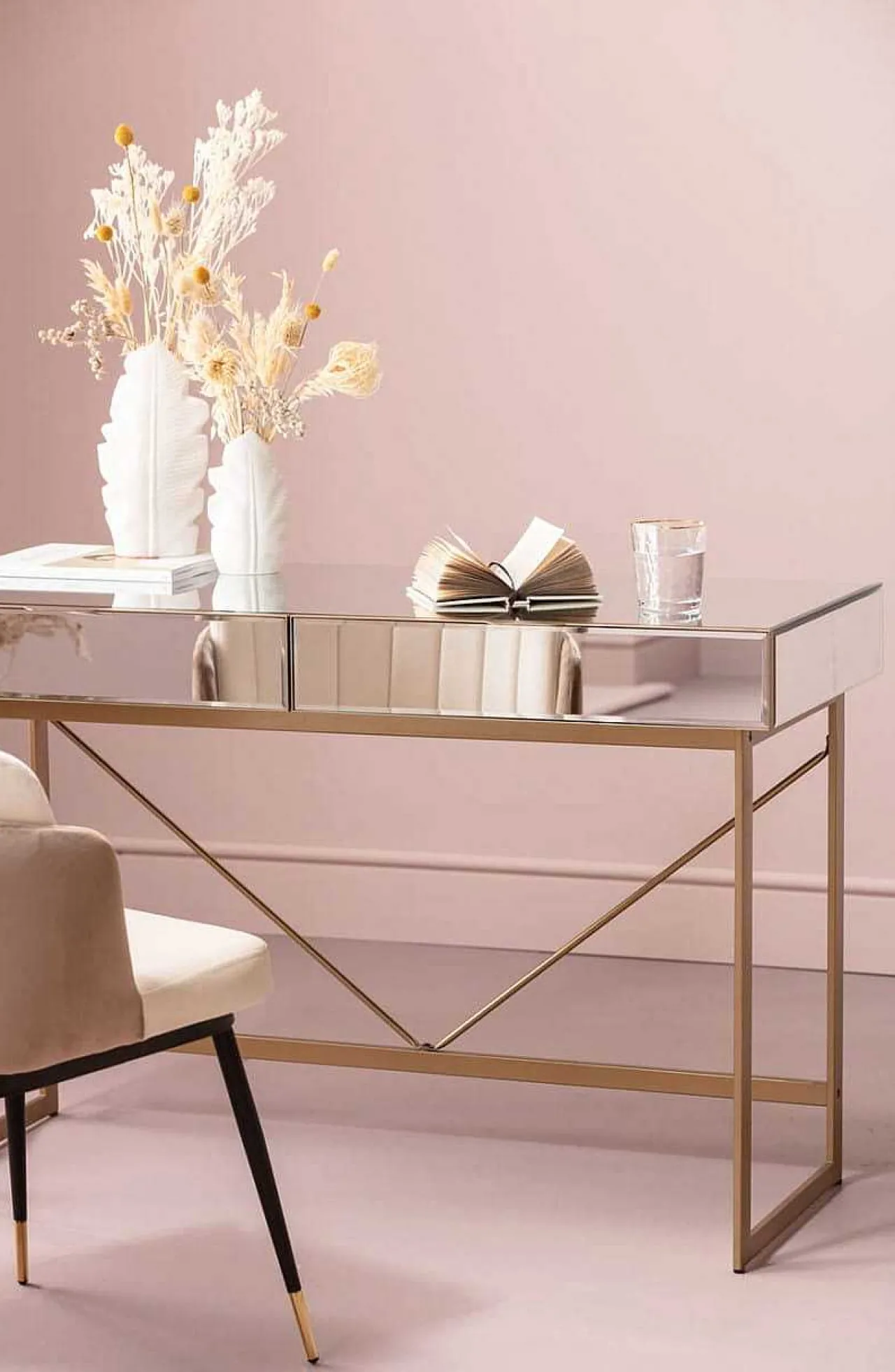 KARE Design Schreibtisch Soran Gold 120X50> Bürotische