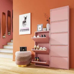 KARE Design Schuhkipper Caruso 5-Er Rosa><noscript><img width=