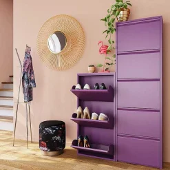 KARE Design Schuhkipper Caruso 3-Er Violett><noscript><img width=