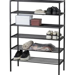 mutoni living Schuhregal Ferro V3 Schwarz 85X120> Schuhschränke