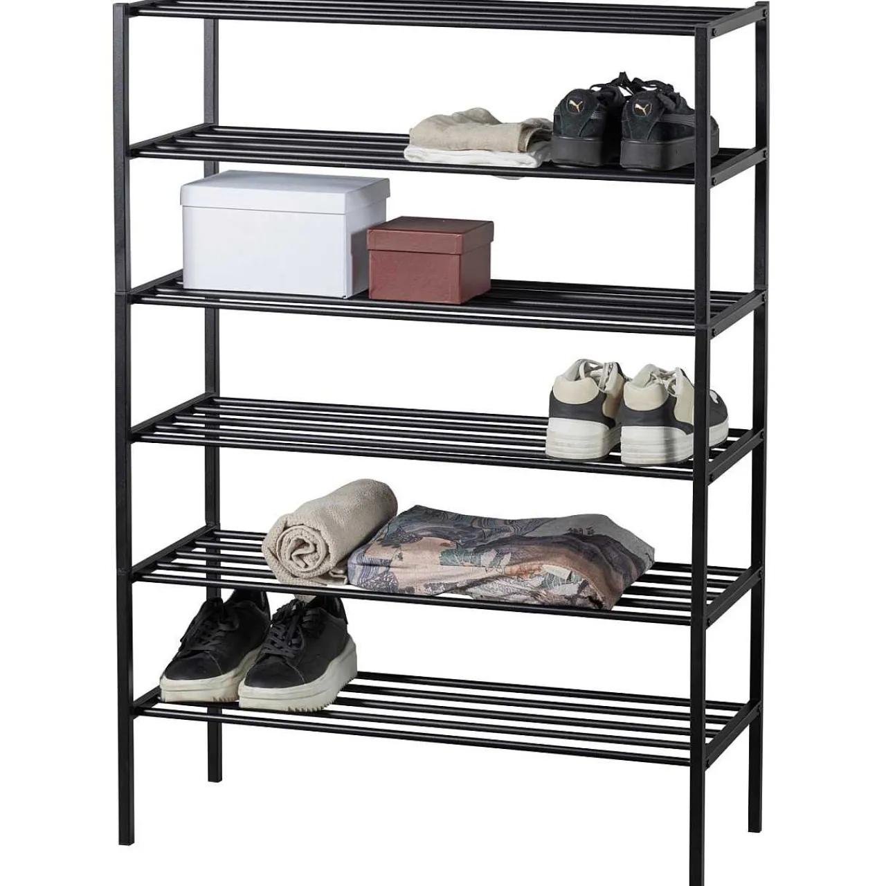 mutoni living Schuhregal Ferro V3 Schwarz 85X120> Schuhschränke