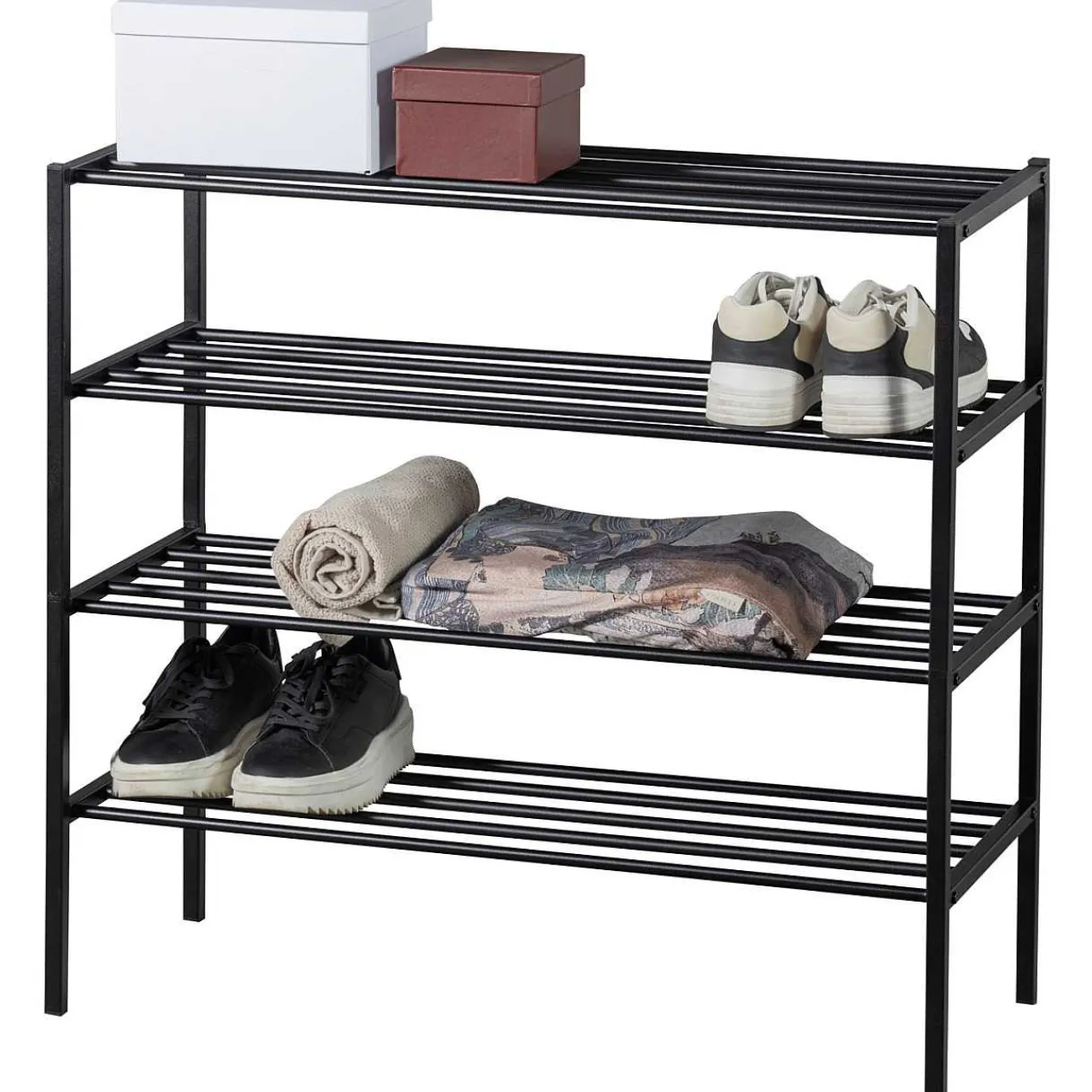 mutoni living Schuhregal Ferro V2 Schwarz 85X80> Schuhschränke