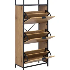 mutoni scandi Schuhschrank Multiple Bronx Metall Braun 129> Schuhschränke