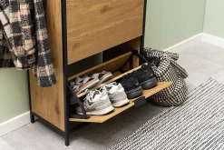 mutoni scandi Schuhschrank Multiple Bronx Metall Braun 129><noscript><img width=