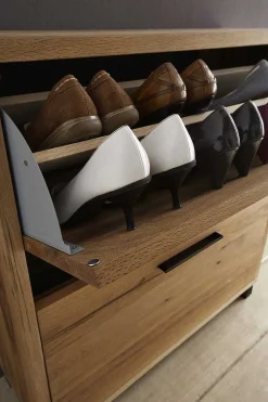 mutoni exquisite Schuhschrank Roskilde 2Er Breit Balkeneiche Massiv> Schuhschränke