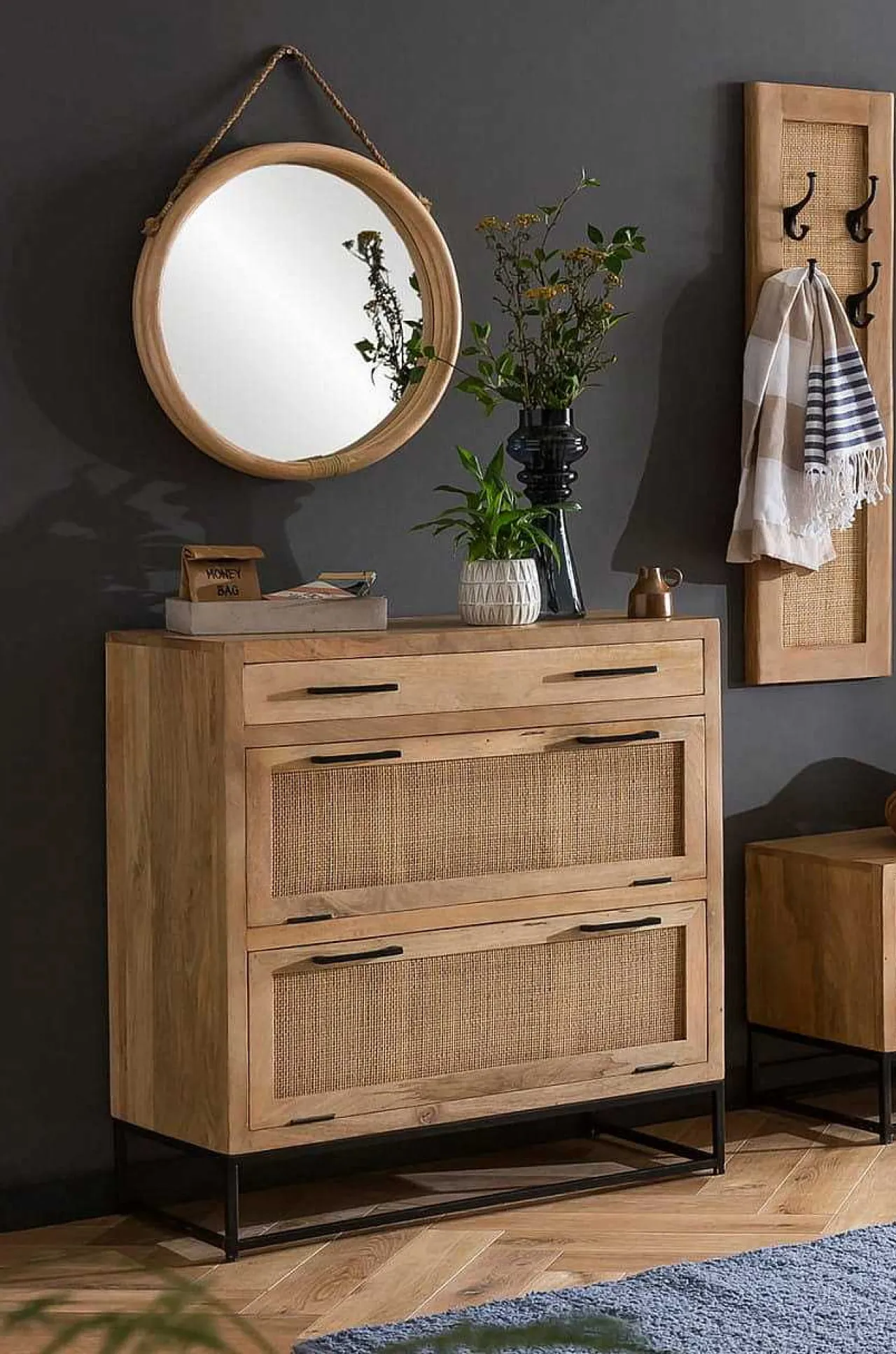 mutoni sweet home Schuhschrank Woodcraft Natur 91> Schuhschränke