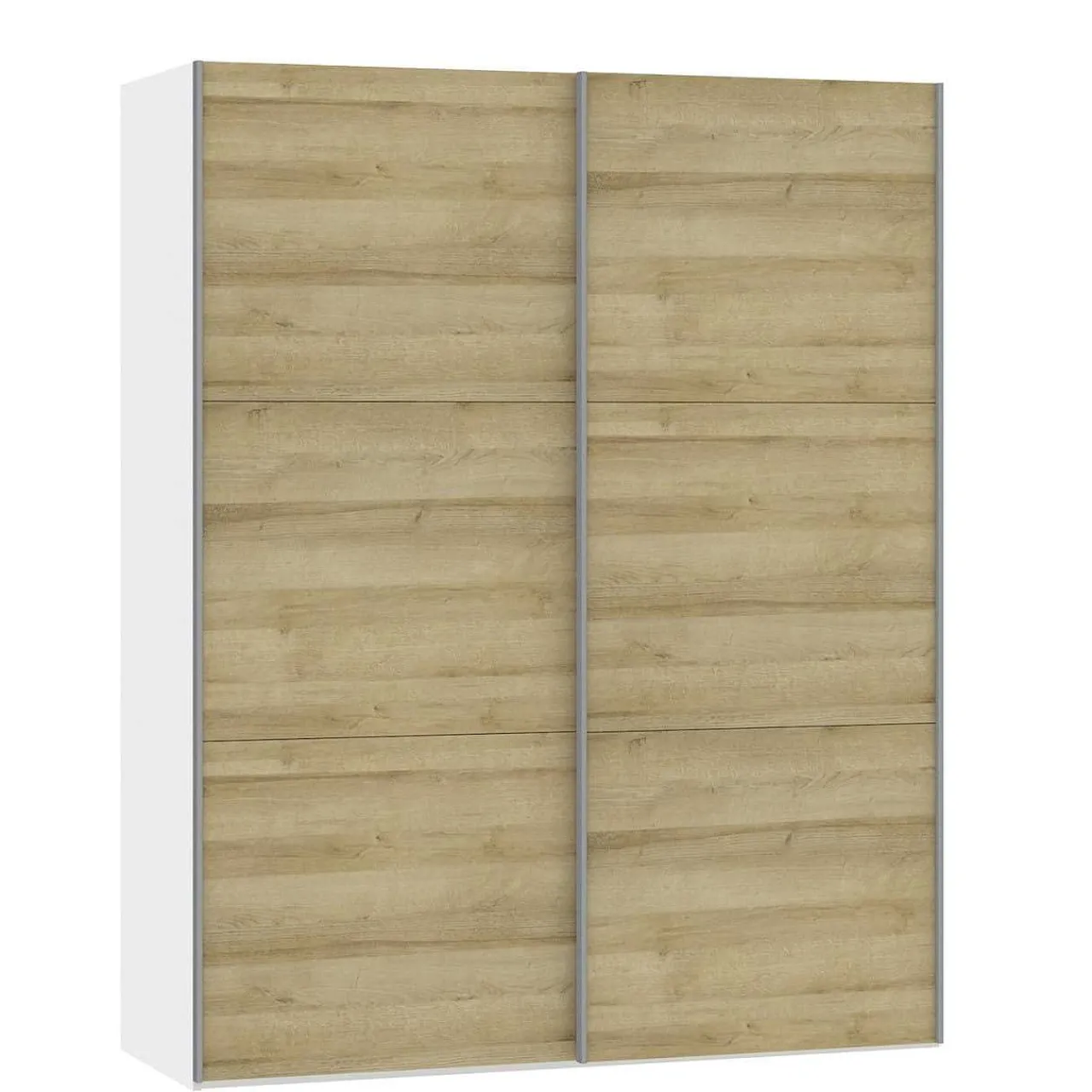 Jutzler Schwebeturenschrank Eichendekor Cremeweiss 152.2 X 195> Kleiderschränke