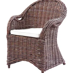 mutoni pleasure Sessel Brest Naturrattan Braun> Design Sessel