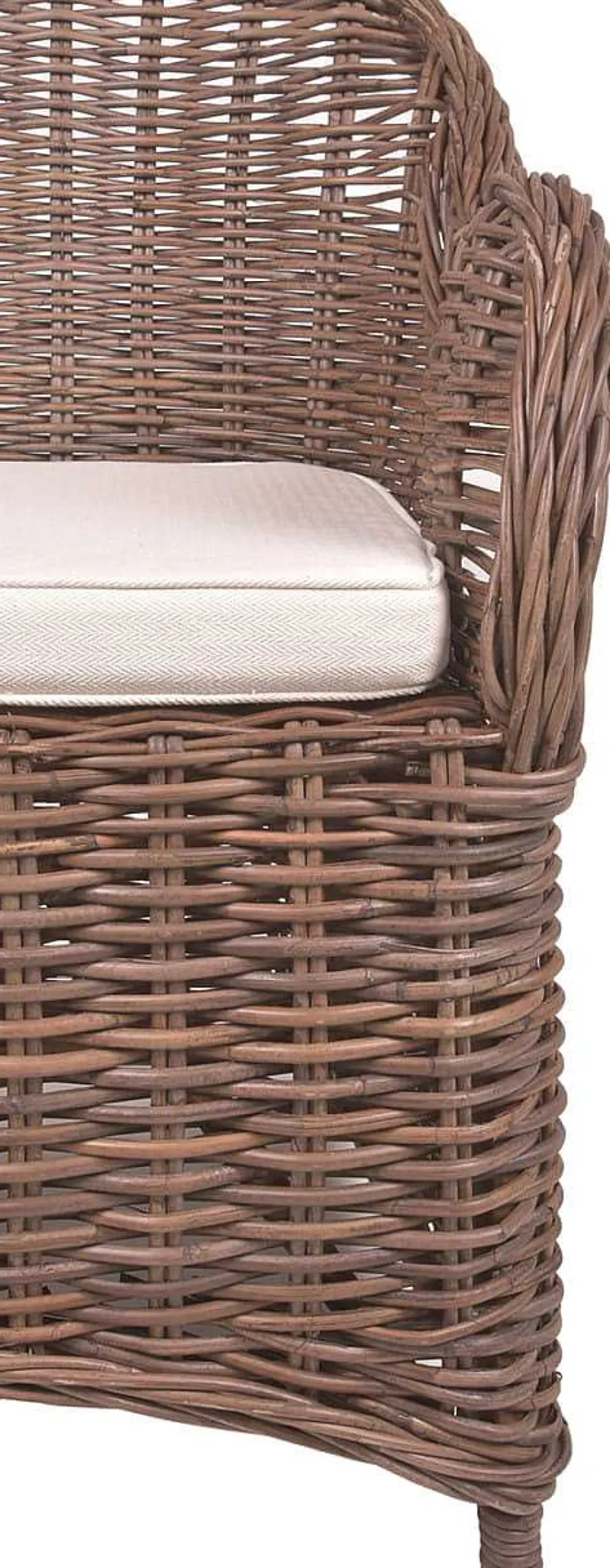 mutoni pleasure Sessel Brest Naturrattan Graubraun> Design Sessel