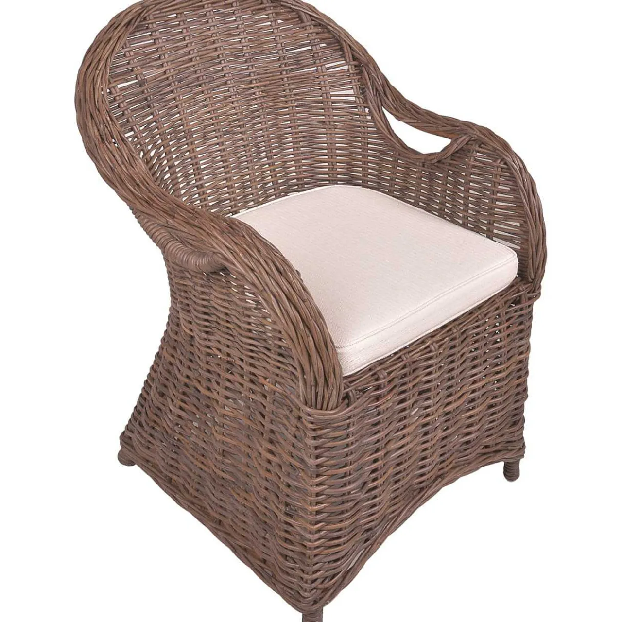 mutoni pleasure Sessel Brest Naturrattan Graubraun> Design Sessel