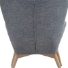 mutoni casual Sessel Grau Webstoff> Ohrensessel