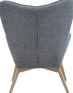 mutoni casual Sessel Grau Webstoff> Ohrensessel