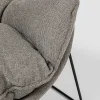 KARE Design Sessel Mit Hocker Snuggle Grau (2-Tlg)> Relaxsessel