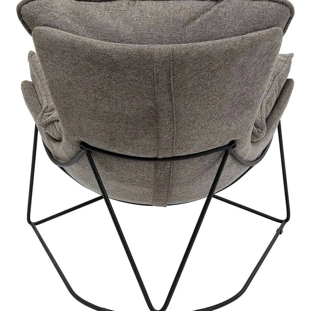 KARE Design Sessel Mit Hocker Snuggle Grau (2-Tlg)> Relaxsessel