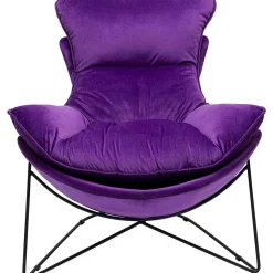 KARE Design Sessel Mit Hocker Snuggle Lila (2-Tlg)> Relaxsessel
