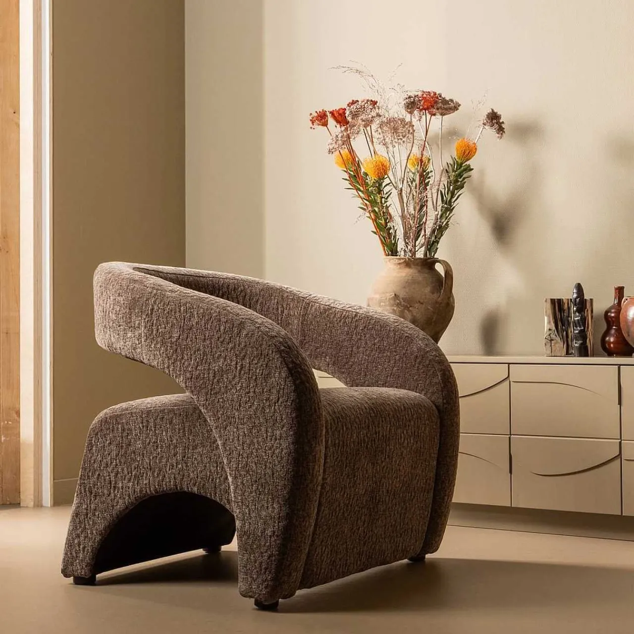 mutoni living Sessel Radiate Espresso> Design Sessel