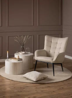 mutoni scandi Sessel Rowdan Beige> Design Sessel
