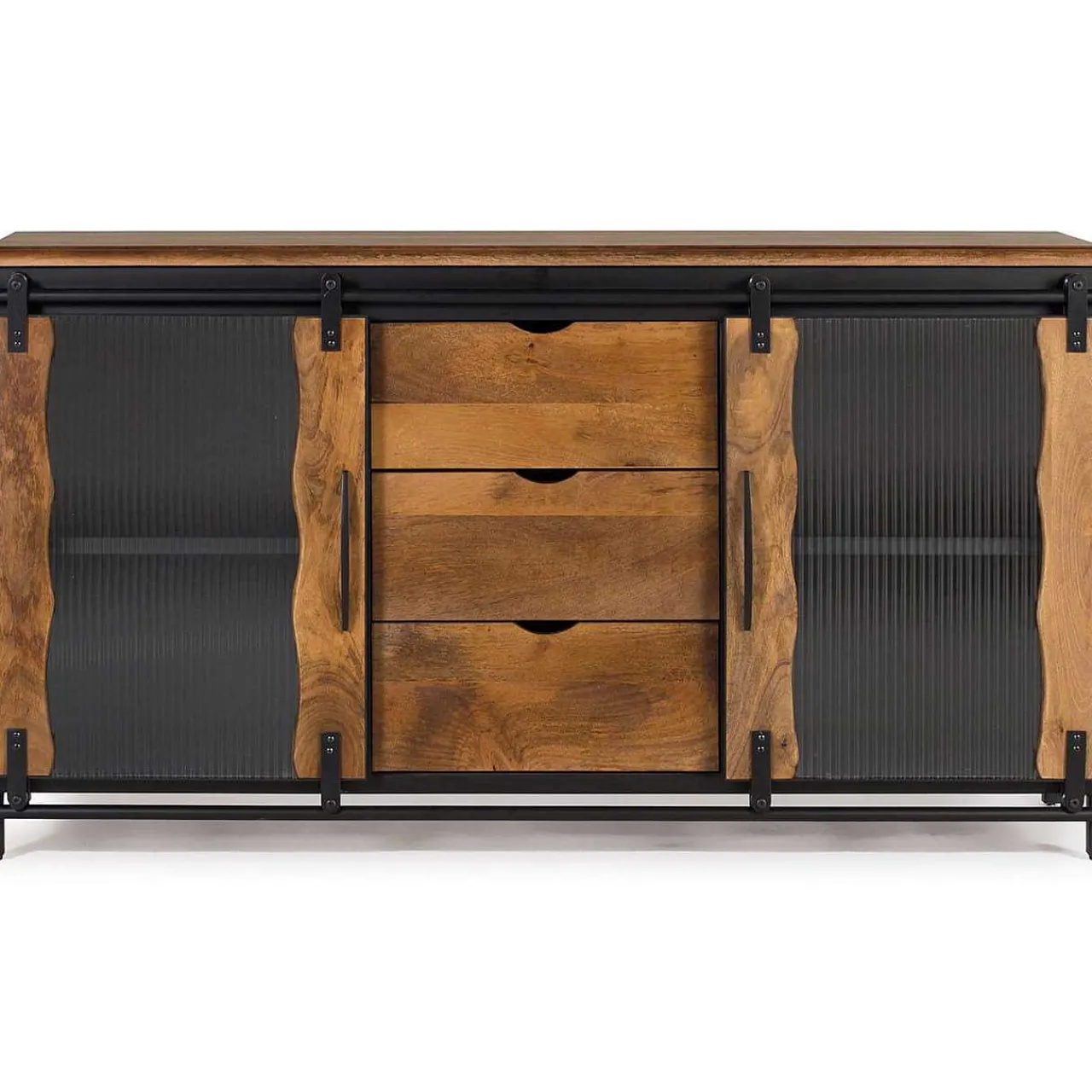 mutoni inspiration Sideboard Cura Mangoholz Schwarz 150X80> Sideboards