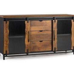 mutoni inspiration Sideboard Cura Mangoholz Schwarz 150X80><noscript><img width=