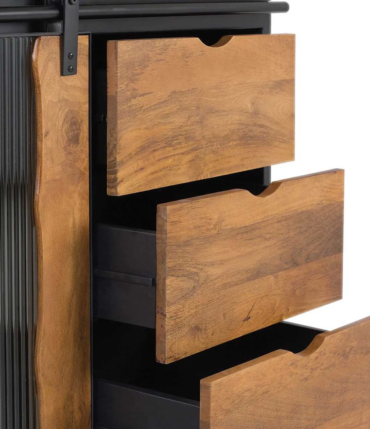mutoni inspiration Sideboard Cura Mangoholz Schwarz 190X80> Sideboards