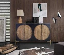 mutoni inspiration Sideboard Rondo Mangoholz Dunkelbraun 145X90><noscript><img width=