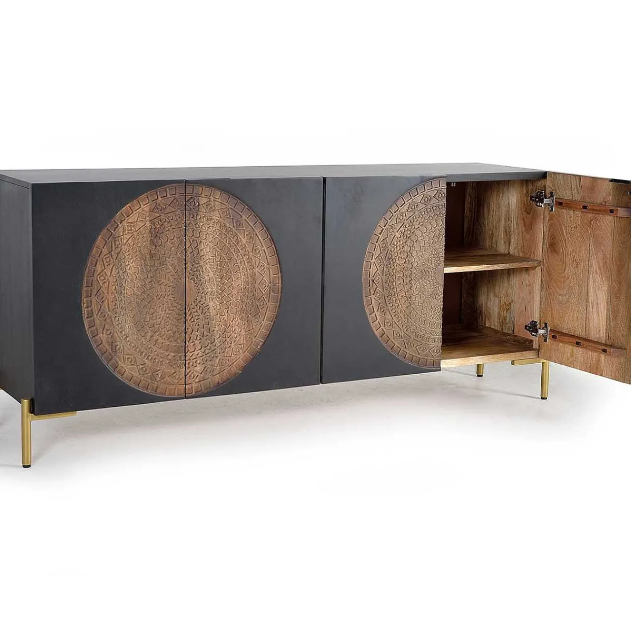 mutoni inspiration Sideboard Rondo Mangoholz Dunkelbraun 173X77> Sideboards
