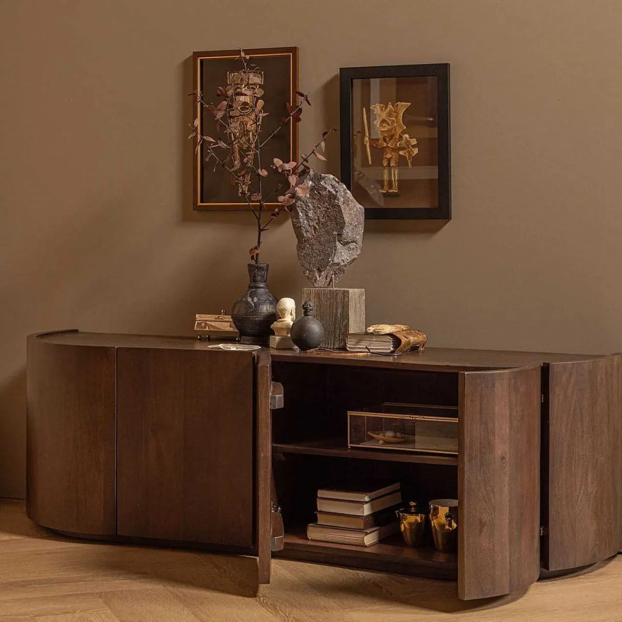 mutoni living Sideboard Sense Mangoholz Walnuss 160> Sideboards