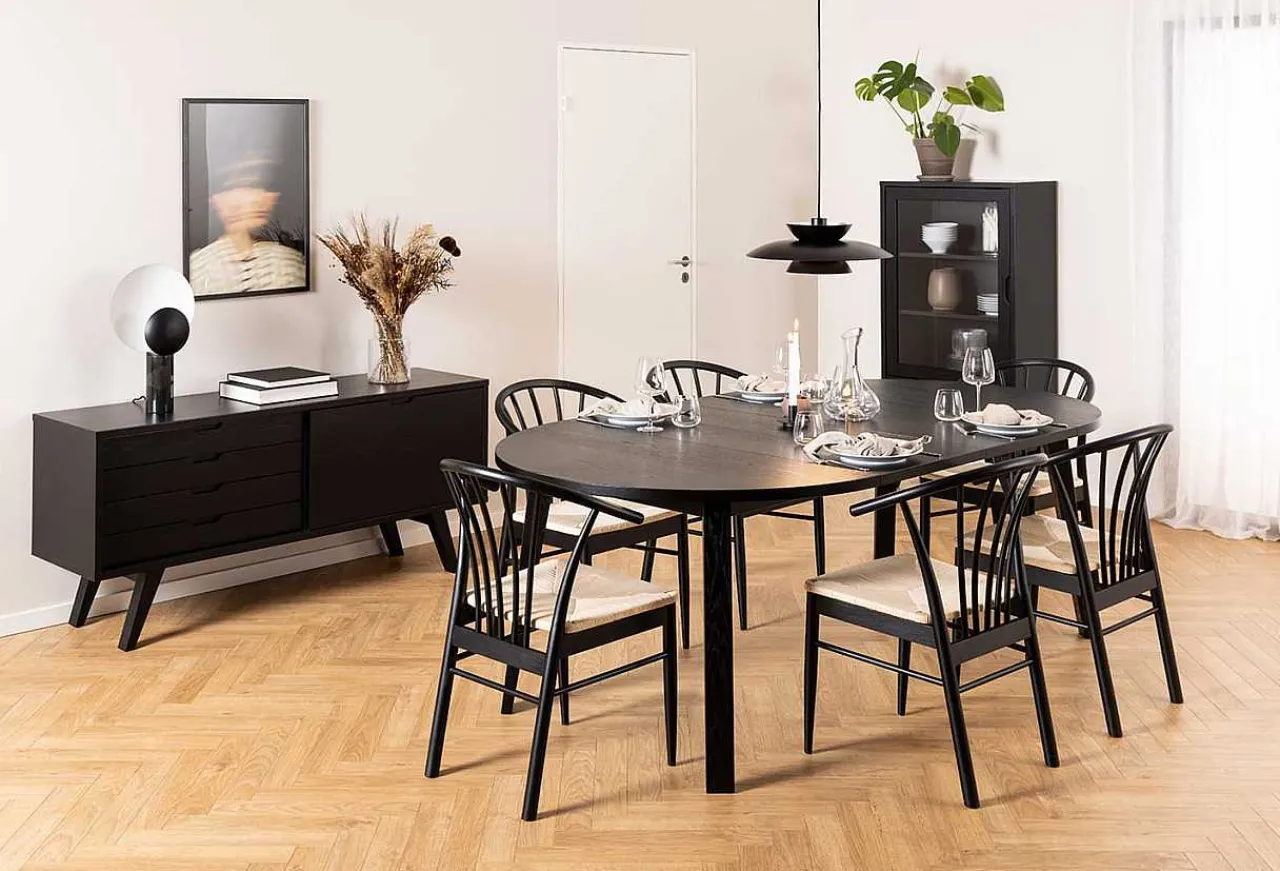 mutoni scandi Sideboard Upsala Schwarz 160> Sideboards