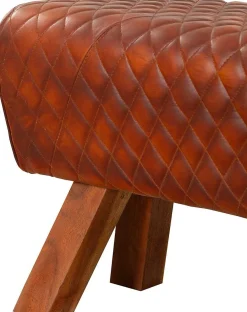 mutoni pleasure Sitzbank Bhilai Leder Braun 92> Bänke