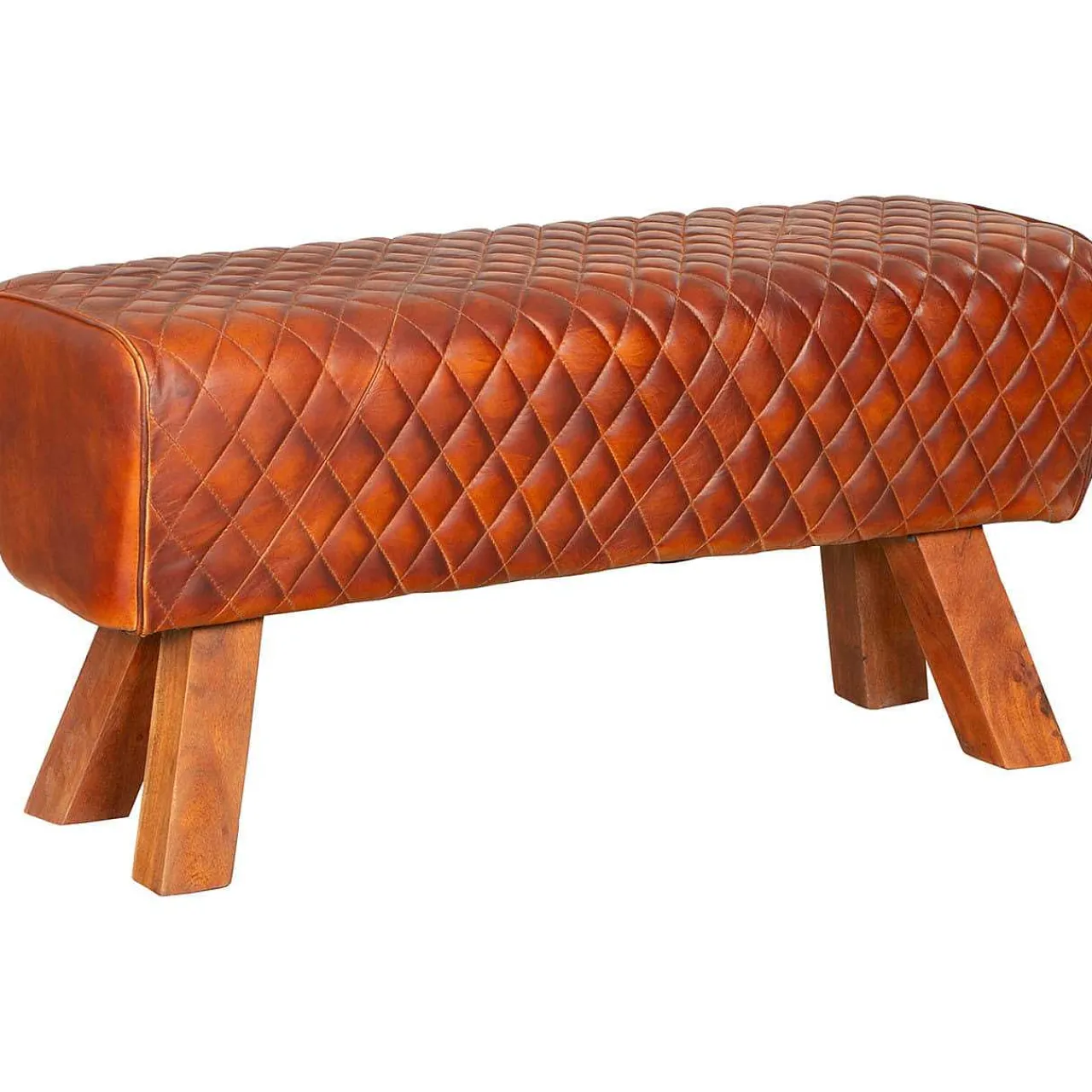 mutoni pleasure Sitzbank Bhilai Leder Braun 92> Bänke
