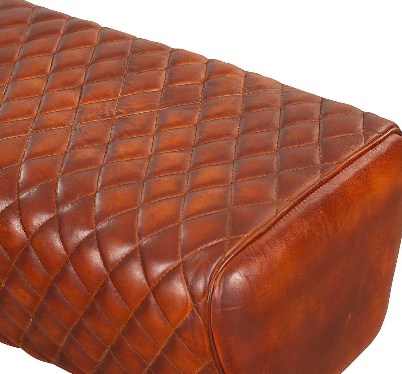 mutoni pleasure Sitzbank Bhilai Leder Braun 92> Bänke