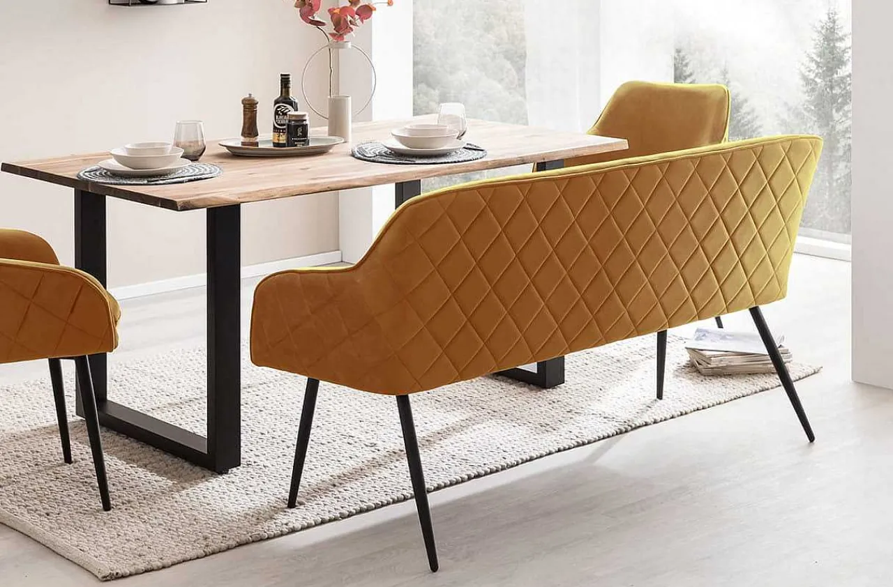 mutoni casual Sitzbank Oramix Senfgelb 160X61> Bänke