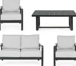 mutoni lifestyle Sitzgruppe Antares Anthrazit (4-Tlg)> Gartenlounge